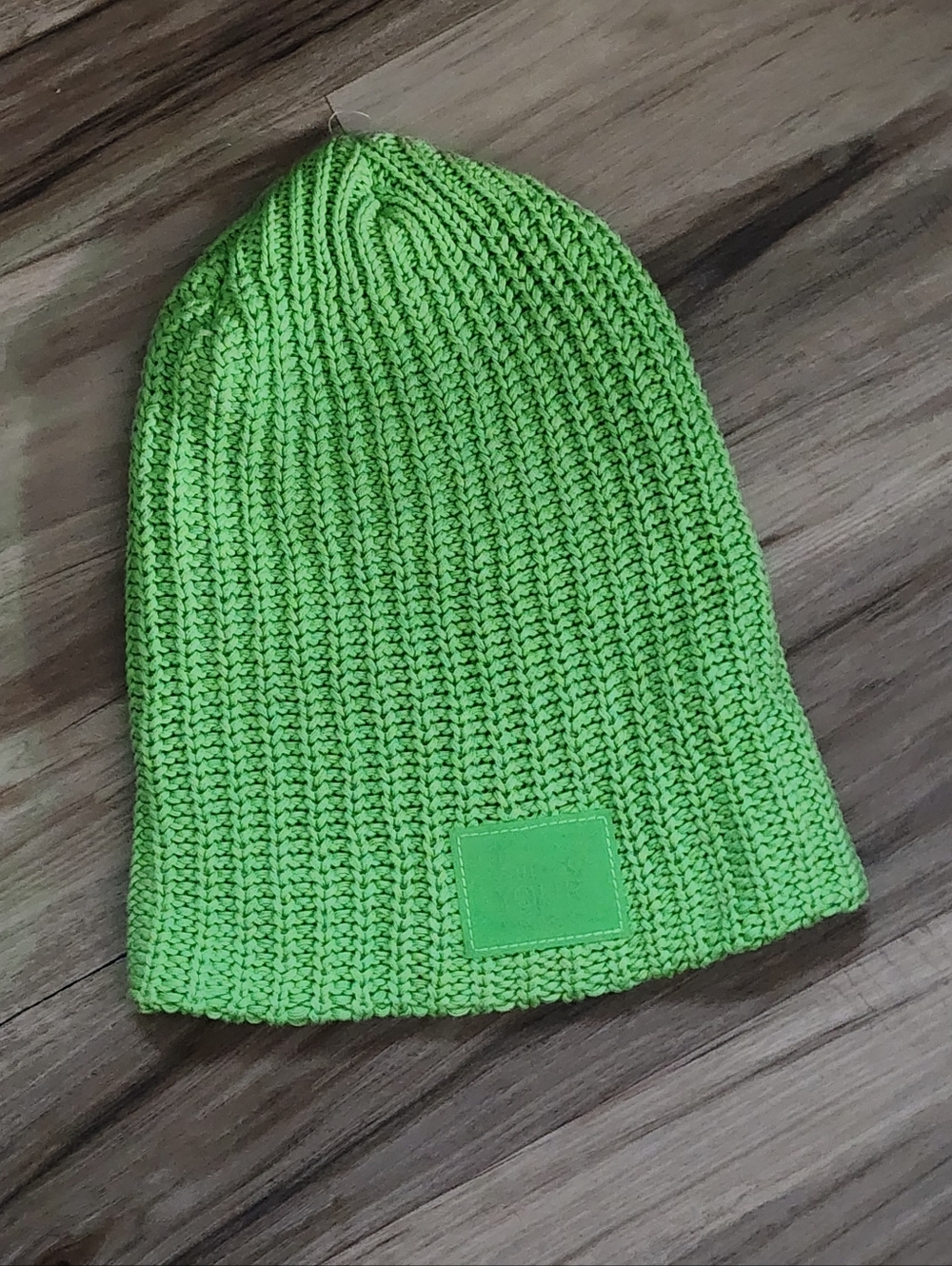 Love Your Melon Lime Green Knit Beanie